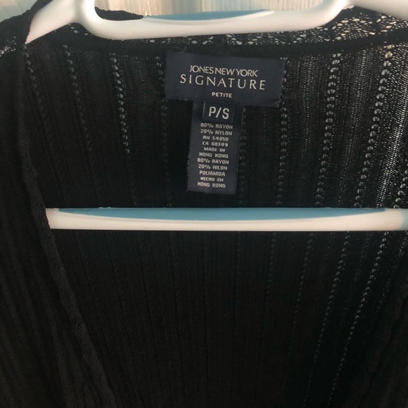 Jones New York Crochet Crop Cardigan - Picture 3 of 5